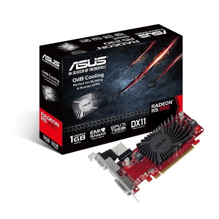 Asus AMD Radeon R5 230 1Go DDR3 LP