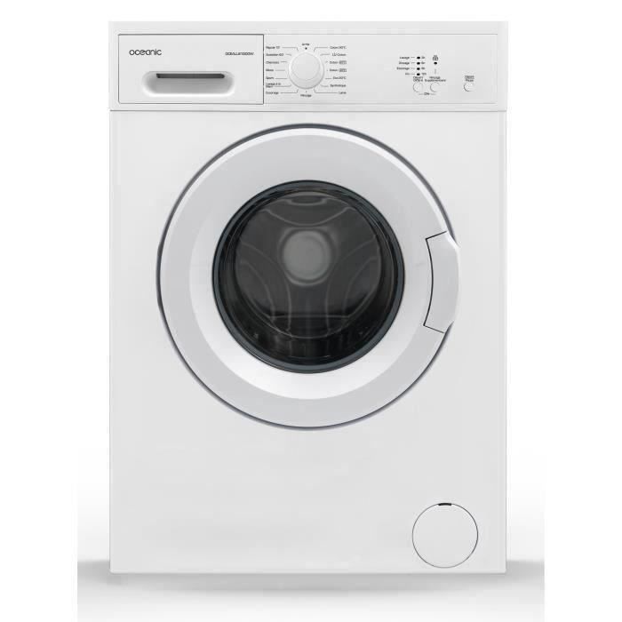 OCEANIC OCEALL610DDW-Lave linge frontal-6 kg-1000 trs / min-A++-Blanc