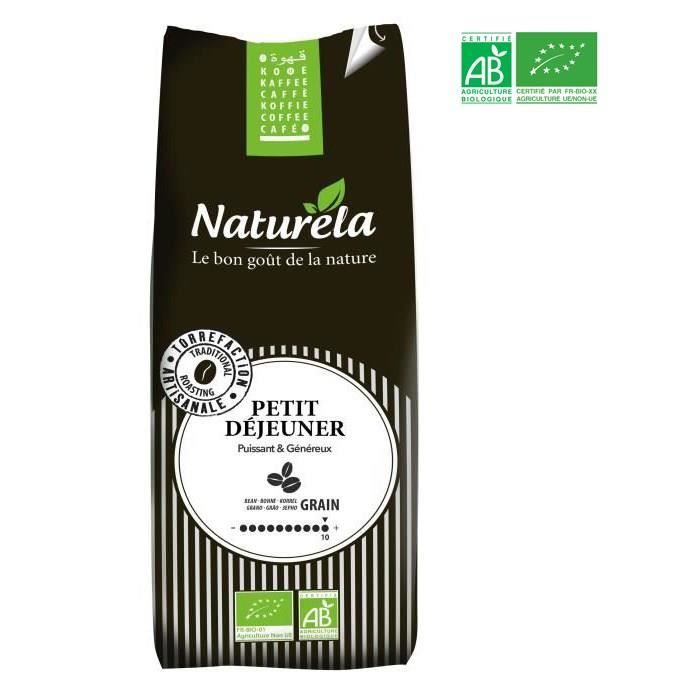 NATURELA Café en grain - Petit déjeuner - BIO - 500 g