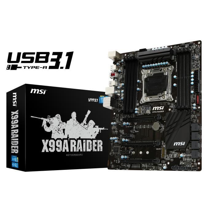 MSI carte mère X99A RAIDER USB3.1