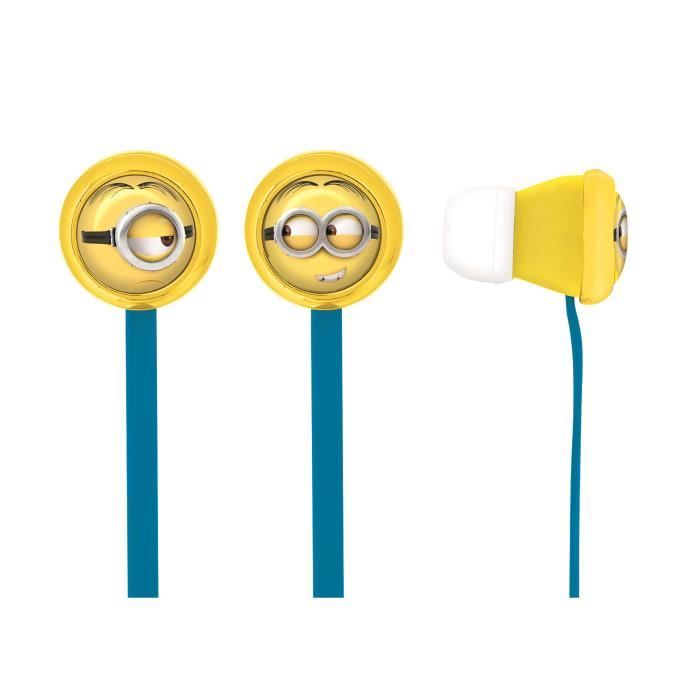 LEXIBOOK - Ecouteurs Moi Moche et Méchant avec pochette - Les Minions - Mixte - A partir de 4 ans