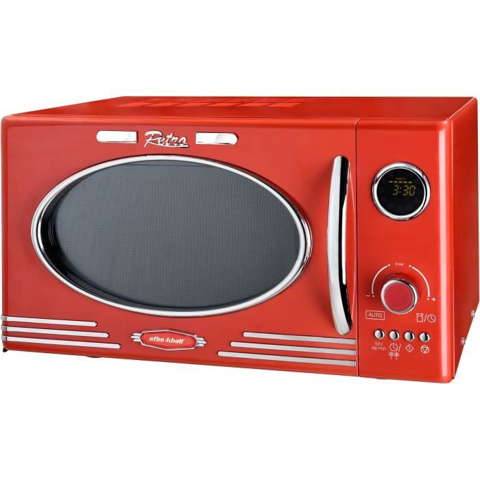 EFBE SCHOTT MW2500DG-R - Four micro-ondes grill rouge - 25 L - 900 W - Grill 1000 W - Pose libre
