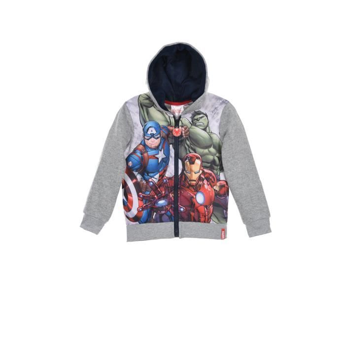 DISNEY MICKEY Veste Sweat Rouge Enfant Garçon