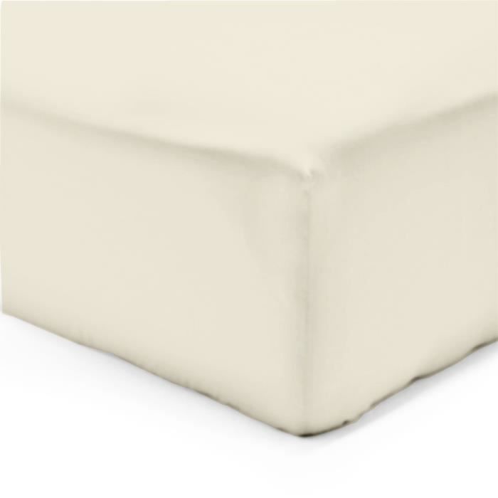 VISION Drap Housse 90x190cm IVOIRE