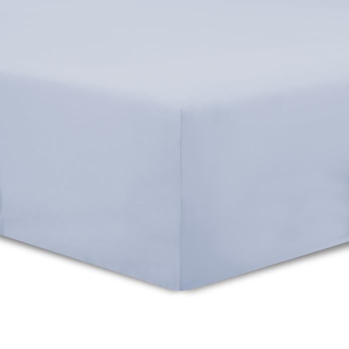 VISION Drap housse 200x200cm GRIS PERLE