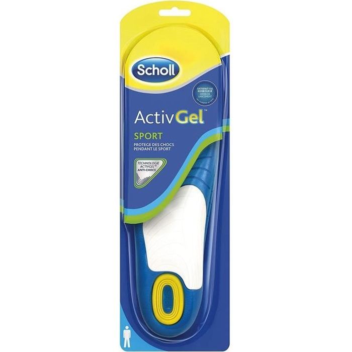 SCHOLL Semelles Gel Soft Confort Sport Homme