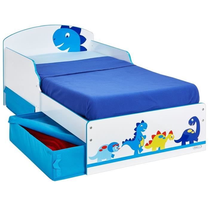 DINOSAURES Lit Enfant en bois avec tiroir de rangement 70 * 140 cm HelloHome - Worlds Apart