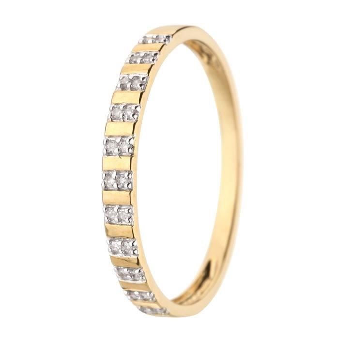 LE DIAMANTAIRE Alliance Or 375° et Diamants