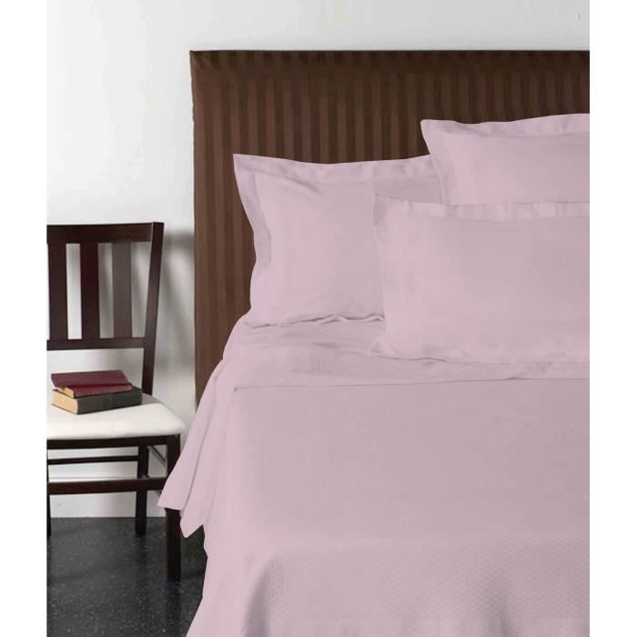 VISION Drap plat 240x300 cm vieux rose