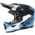 SHOT Casque Cross Kid Furious Spectre Noir Bleu