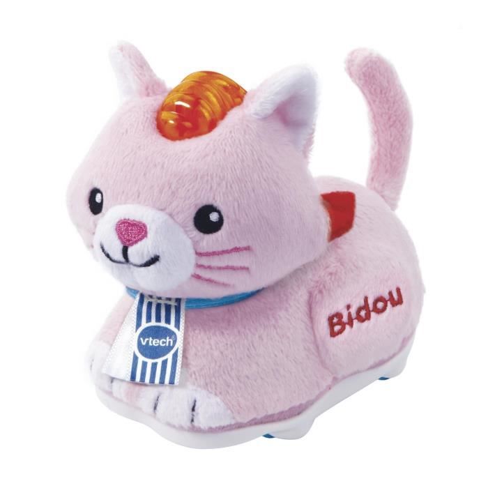 VTECH - Tut Tut Animo - Animaux En Peluche - Bidou le Chat Câlinou