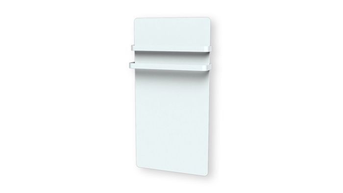 Radiateur seche-serviette Verre LCD 1000W blanc - Cayenne