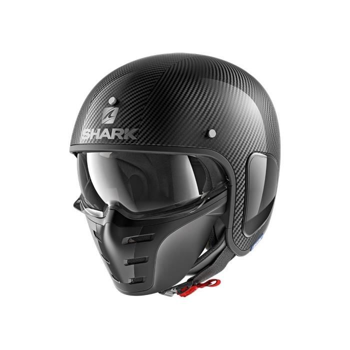 SHARK Casque Jet S Drak Carbon Skin
