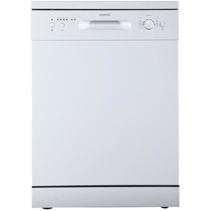 OCEANIC OCEALV1247DDW3 - Lave vaisselle pose libre - 12 couverts - 47 dB - A++ - L 60 cm - Blanc