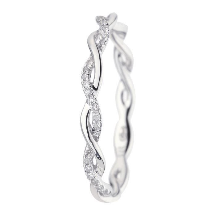 LE DIAMANTAIRE Alliance Or 375° et Diamants Femme