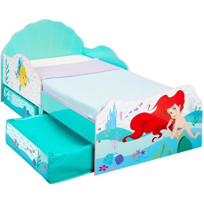 DISNEY PRINCESSES Ariel Lit avec espace de rangement sous le lit - Worlds Apart