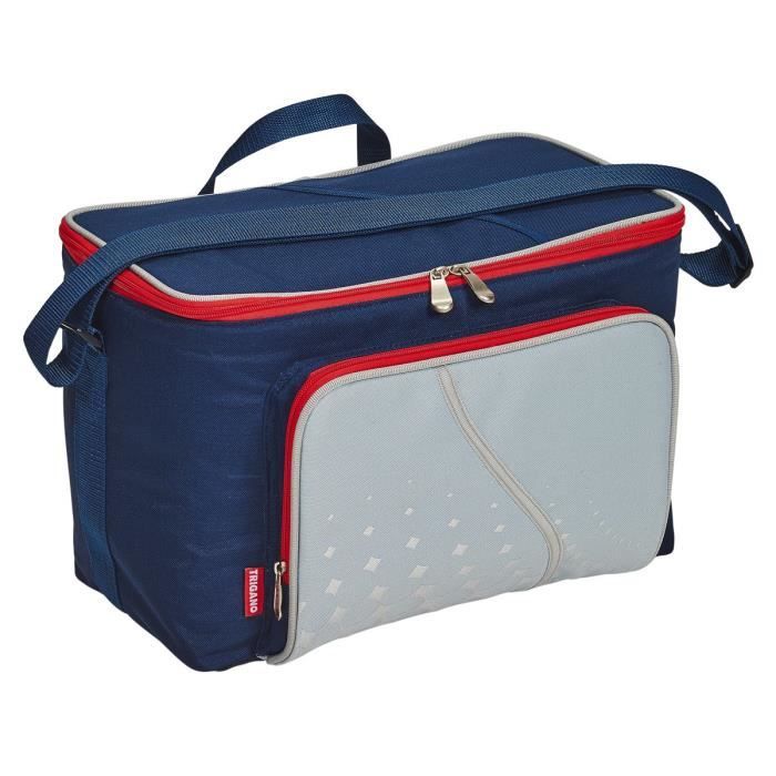 TRIGANO Sac glacière - Bleu et rouge - 22 L