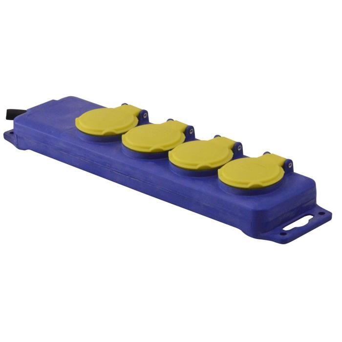 I-WATTS Bloc multiprise 4 prises HO7 avec clapets
