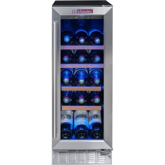 LA SOMMELIERE CVDE21 - Cave à vin de service - 21 bouteilles - Encastrable - Classe A - L 29 x H 82 cm
