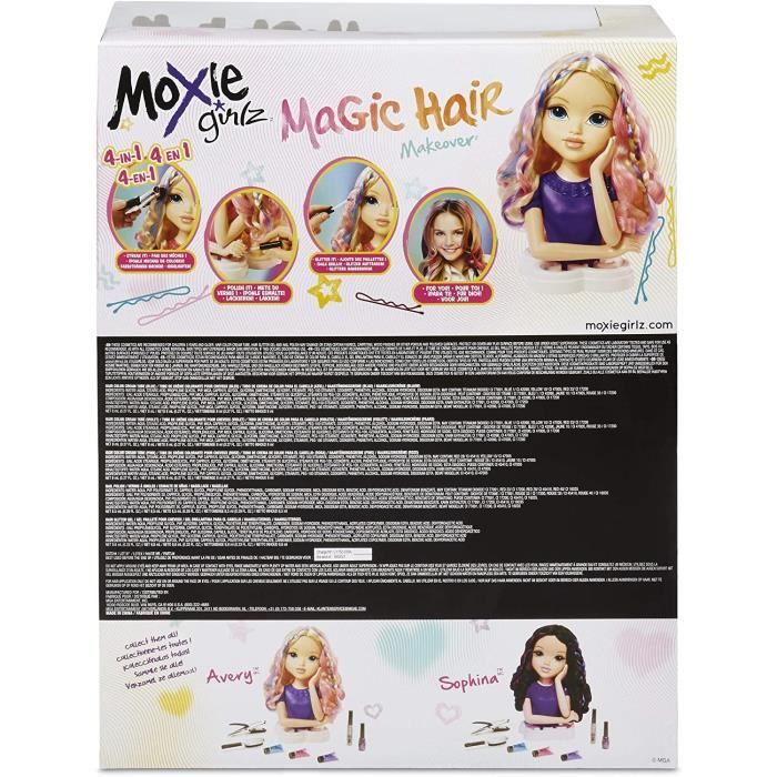 Moxie Girlz Magic Hair Torso Avery Tete A Coiffer Et A Maquiller Jeux Jouets
