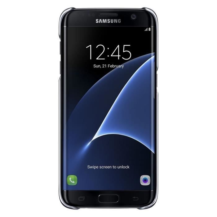 Samsung Coque S7 Edge - Transparent/Argent