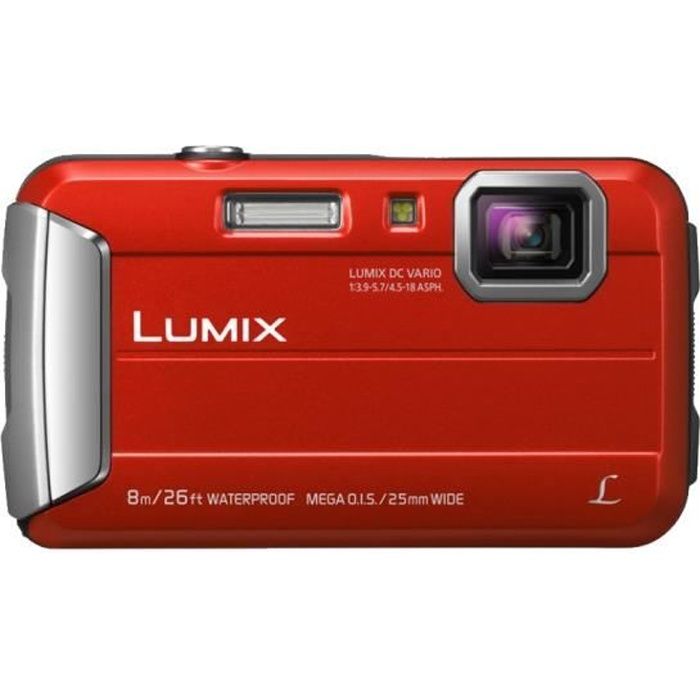 PANASONIC FT30 Tout-Terrain Rouge - CCD 16 Mégapixels Appareil photo numérique Compact