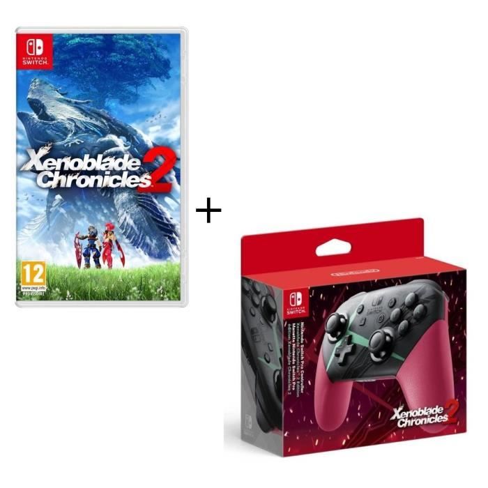 Manette Nintendo Switch Pro - Édition Xenoblade Chronicles 2 + Jeu Xenoblade Chronicle 2