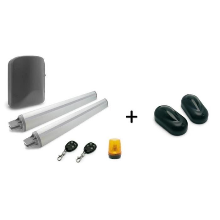 AVIDSEN Motorisation portail Vérin V350 - Poids maxi du portail : 300 Kg + Jeu de photocellules universel - 12 / 24 V