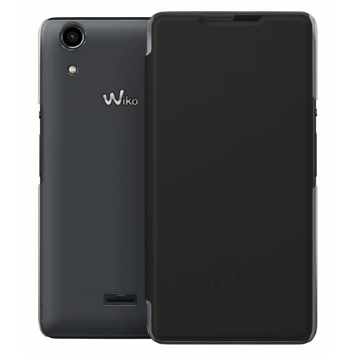 Wiko Etui folio Rainbow Lite - Noir