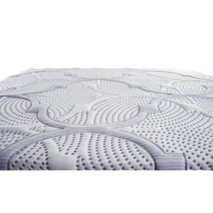 OLYMPE LITERIE Matelas + sommier 90x190 - Mémoire de forme lavend'tech® 60kg/m3 - Equilibré - HEMERA