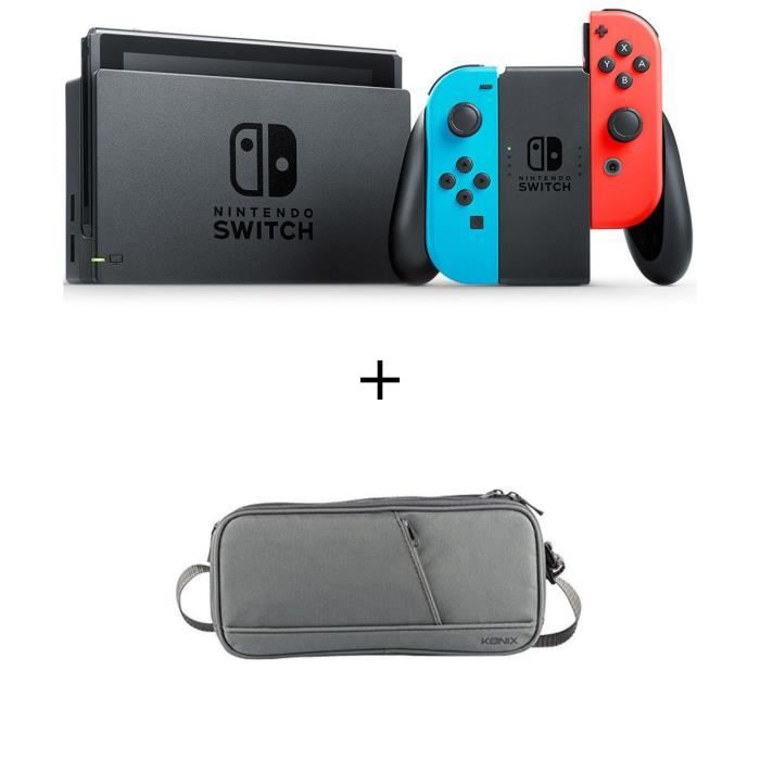 Pack Nintendo Switch Néon + une sachoche de transport Switch