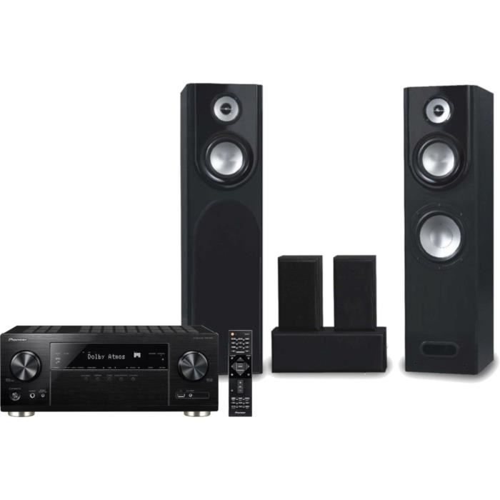 PIONEER VSX-933 Amplificateur AV 7.2 connecté - Bluetooth + Pack Enceintes 5.0 ELTAX UTAH