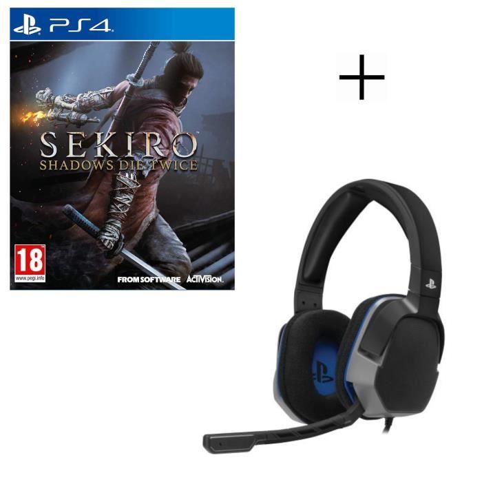SEKIRO: Shadows Die Twice Jeu PS4 + Casque Afterglow Level 3