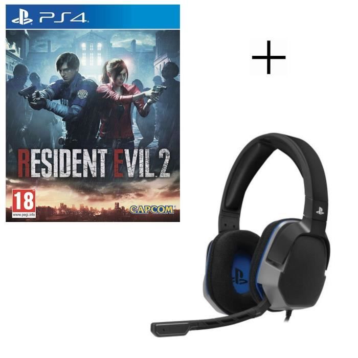 Resident Evil 2 Jeu PS4 + Casque Afterglow Level 3