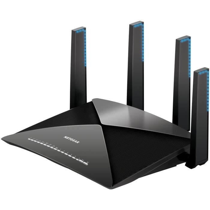 NETGEAR Routeur Gigabit Wi-Fi AD7200 Nighthawk X10 7 ports Gigabit et 2 ports USB 3.0 Idéal pour le streaming 4K R9000-100EUS