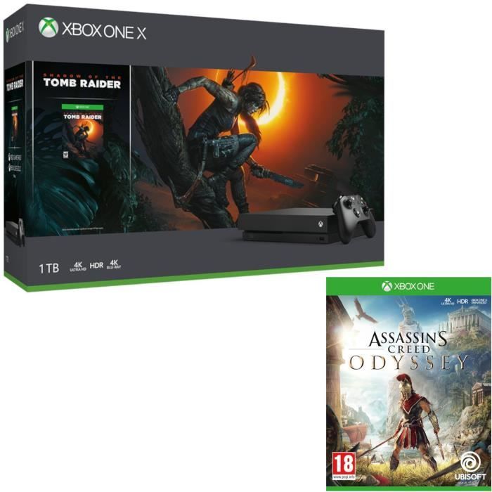 Xbox One X 1 To Shadow of The tomb Raider + Assassin's Creed Odyssey