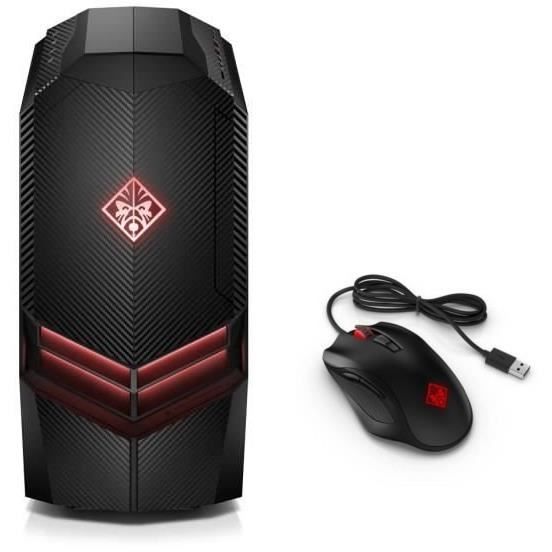 HP PC GAMER OMEN - 880086nf - 8 Go de RAM - Windows 10- Intel Core i5-7400- NVIDIA GTX 1050 - Disque dur 1 To + 128 Go SSD + Souris