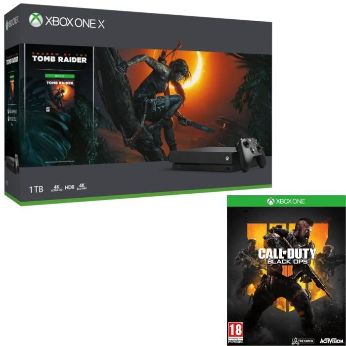 Xbox One X 1 To Shadow of The tomb Raider + Call of Duty Black Ops 4