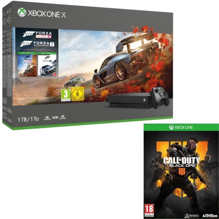 Xbox One X 1 To Forza Horizon 4 + Forza Motorsport 7 + Call of Duty Black Ops 4
