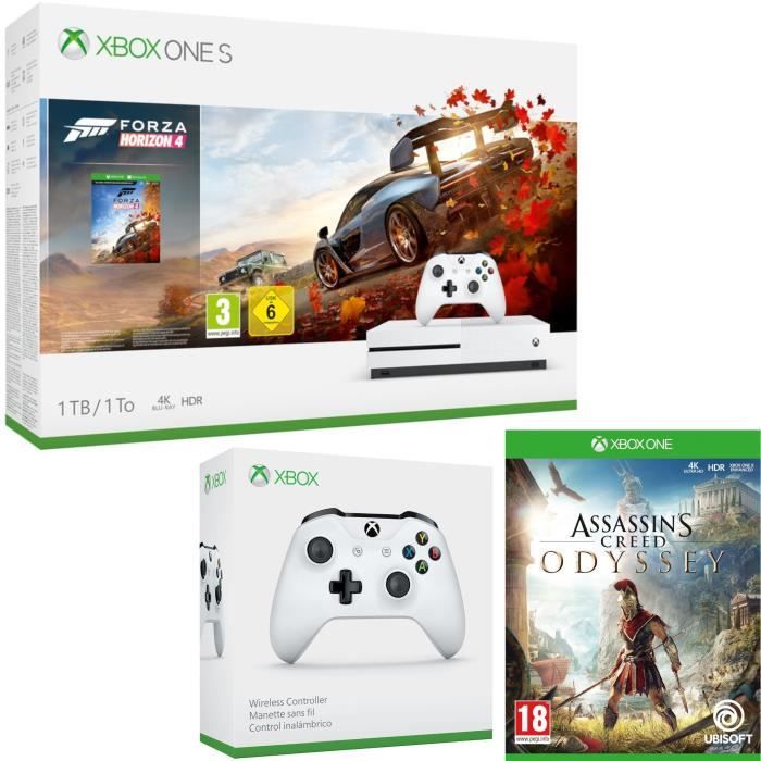 Xbox One S 1 To Forza Horizon 4 + Assassin's Creed Odyssey + manette