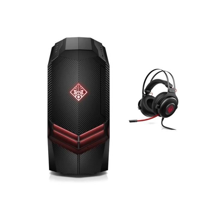 Pack HP PC GAMER OMEN - 880089nf - 8 Go de RAM - Windows 10- Intel Core i7-7700- NVIDIA GTX 1060 - Disque dur 1 To + Casque Gamer