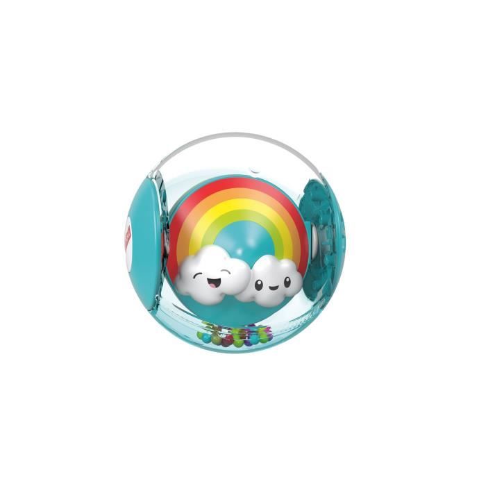 FISHER-PRICE - Ma Balle Arc-en-Ciel - Balle d'éveil avec système gyrosphère - 9 mois et +