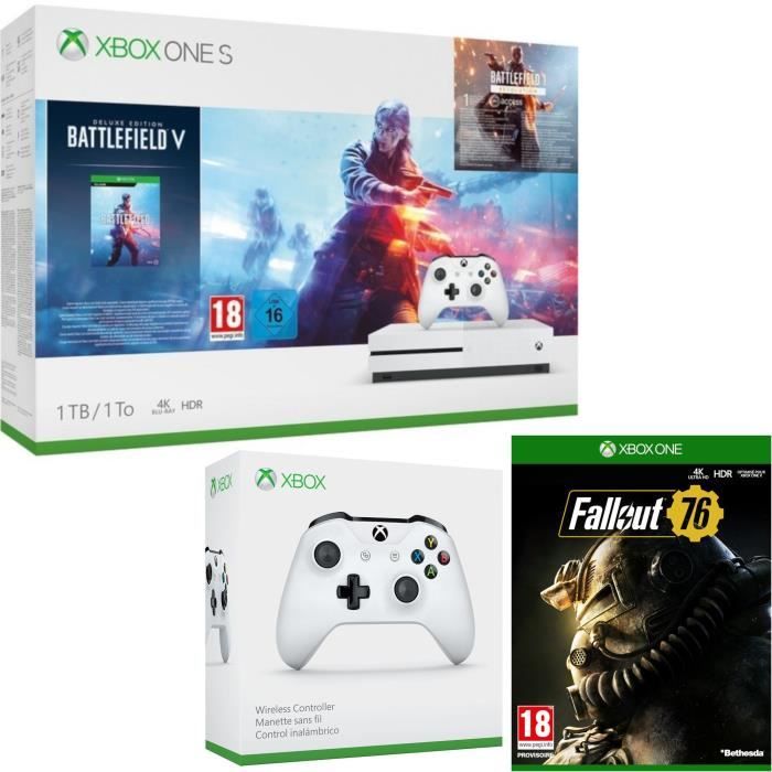 Xbox One S 1 To Battlefield V + Fallout 76 + manette
