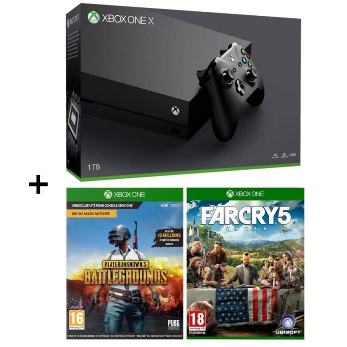 Xbox One X 1 To + Far Cry 5 + PUBG