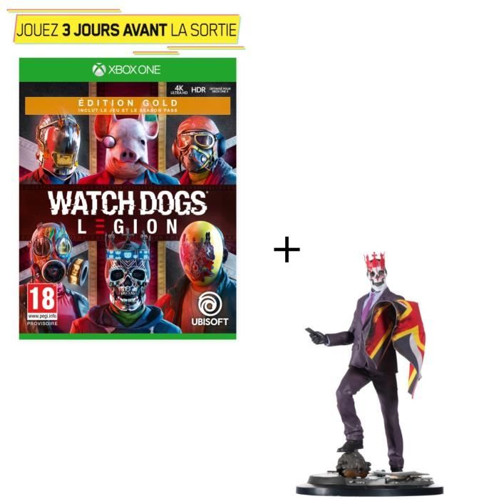 Pack Xbox One : Watch Dogs Legion Édition Gold + Figurine Watch Dogs Legion : Resistant of London