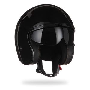 LS2 Casque Jet Spitfire - Noir Verni