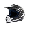 CDH Casque Cross Enfant Noir et Blanc Premier Prix