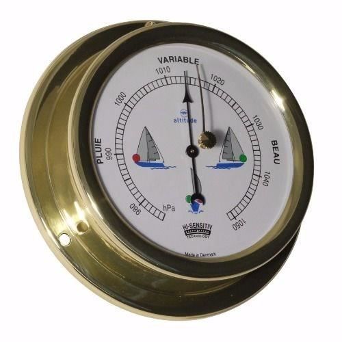 ALTITUDE Baromètre marin avec feux de navigation - Laiton - ø 127 mm