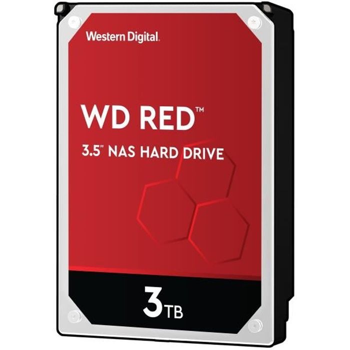 WESTERN DIGITAL Disque dur interne Red 3To 64Mo 3.5 - WD30EFRX