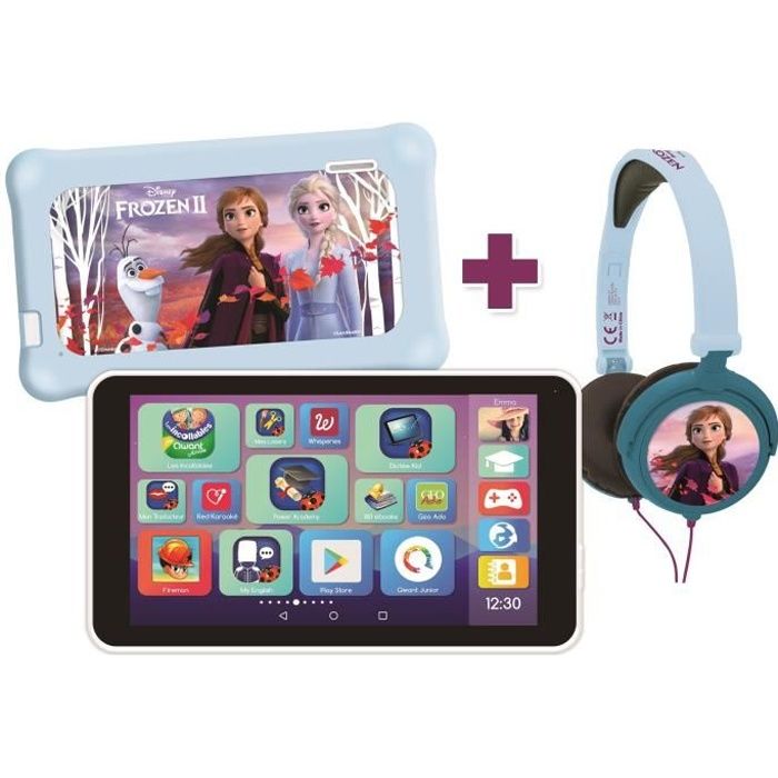 LEXIBOOK - La Reine des Neiges 2 - Tablette Enfant LexiTab® Master + Pochette et Casque Stéréo (version FR)